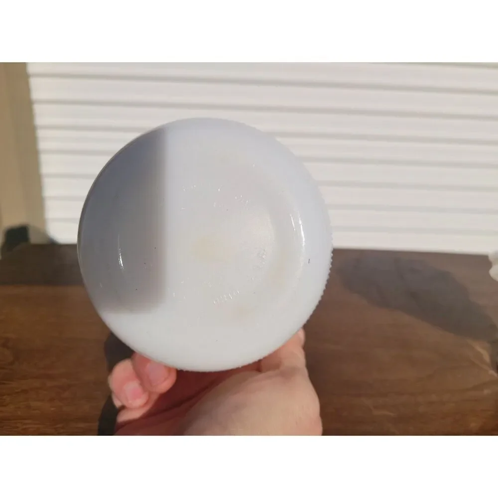 Vintage Opaque White Milk Glass Candy Dish & Tapered Nesting Bowl Set